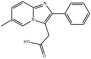 (6-METHYL-2-PHENYL-IMIDAZO[1,2-A]PYRIDIN-3-YL)-ACETIC ACID Structure
