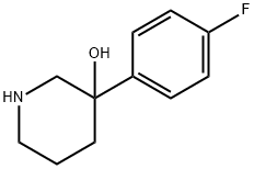 3-(4-FLUOROPHENYL)-3-PIPERIDINOL Struktur