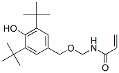 N-[(3,5-ジ-tert-ブチル-4-ヒドロキシベンジル)オキシメチル]アクリルアミド 化学構造式