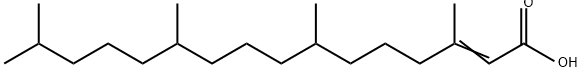 (Z)-3,7,11,15-tetramethylhexadec-2-enoic acid 结构式