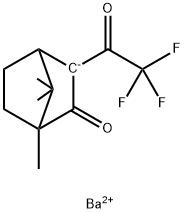 钡D-3-三氟乙酰基樟脑 结构式
