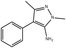 1,3-二甲基-4-苯-1H-吡唑-5-胺,3654-22-6,结构式