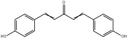 1,5-Bis-(4-hydroxyphenyl)-1,4-pentadien-3-one Struktur