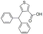 4-benzhydrylthiophene-3-carboxylic acid Structure