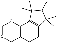 Indeno4,5-d-1,3-dioxin, 4,4a,5,6,7,8,9,9b-octahydro-7,7,8,9,9-pentamethyl- Struktur