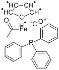 (S)-(+)-乙酰-环戊二烯基铁复杂羰三苯基膦, 36548-60-4, 结构式