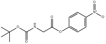 N-[(1,1-ジメチルエトキシ)カルボニル]グリシン4-ニトロフェニル 化学構造式