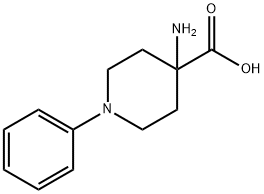 4-AMINO-1-PHENYLPIPERIDINE-4-CARBOXYLIC ACID Struktur