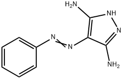 3,5-Diamino-4-phenylazopyrazole Struktur