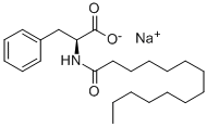 N-十四碳酰基-L-苯丙氨酸钠 结构式
