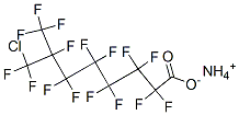 7-(クロロジフルオロメチル)-2,2,3,3,4,4,5,5,6,6,7,8,8,8-テトラデカフルオロオクタン酸アンモニウム 化学構造式