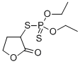 Dithiophosphoric acid O,O-diethyl S-(tetrahydro-2-oxofuran-3-yl) ester Struktur
