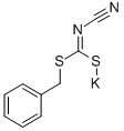 シアンイミドジチオ炭酸S-ベンジルエステルS-カリウム塩 化学構造式