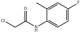 2-氯-N-(4-氟-2-甲基-苯基)乙酰胺, 366-44-9, 结构式