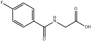 2-[(4-氟苯基)羰基氨基]乙酸, 366-79-0, 结构式