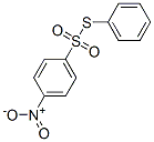 4-Nitrobenzenesulfonothioic acid S-phenyl ester Struktur