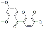 1,3,5,6-テトラメトキシキサントン 化学構造式