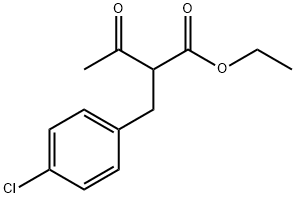 2-(4-クロロベンジル)-3-オキソブタン酸エチル 化学構造式