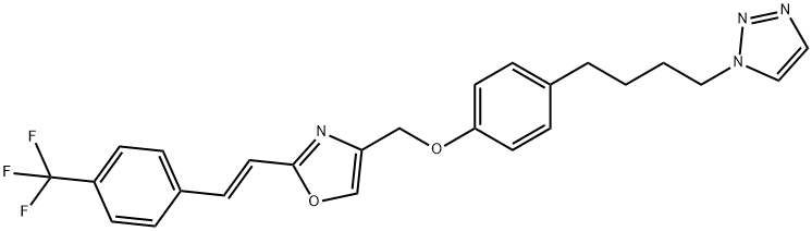 木利替尼, 366017-09-6, 结构式