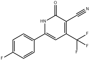4-(TRIFLUOROMETHYL)-6-(4-FLUOROPHENYL)-1,2-DIHYDRO-2-OXOPYRIDINE-3-CARBONITRILE Structure