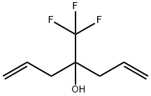 4-Hydroxy-4-(trifluoromethyl)hepta-1,6-diene 化学構造式
