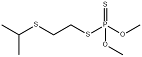 ジチオりん酸O,O-ジメチルS-(2-イソプロピルチオエチル) 化学構造式
