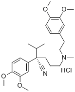 S(−)-ベラパミル 塩酸塩 水和物 化学構造式