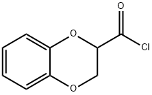 2,3-ジヒドロ-1,4-ベンゾジオキシン-2-カルボニルクロリド 化学構造式