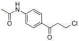 AcetaMide, N-[4-(3-chloro-1-oxopropyl)phenyl]- Struktur