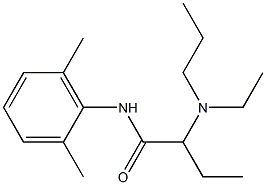 Etidocaine Struktur