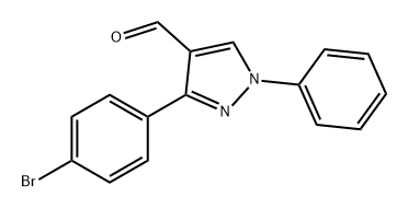 3-(4-BROMO-PHENYL)-1-PHENYL-1H-PYRAZOLE-4-CARBALDEHYDE Struktur