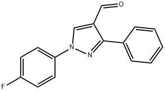 1-(4-Fluorophenyl)-3-phenyl-1H-pyrazole-4-carboxaldehyde Struktur