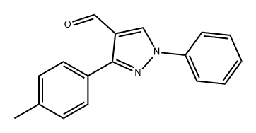 1-PHENYL-3-P-TOLYL-1H-PYRAZOLE-4-CARBALDEHYDE Struktur