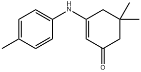 2-cyclohexen-1-one, 5,5-dimethyl-3-[(4-methylphenyl)amino] Structure
