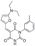 2,4,6(1H,3H,5H)-Pyrimidinetrione,  5-[[5-(diethylamino)-2-furanyl]methylene]-1-(3-methylphenyl)- 结构式