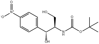 (1R,2R)-(-)-N-BOC-2-氨基-1-(4-硝基苯基)-1,3-丙二醇,366487-74-3,结构式