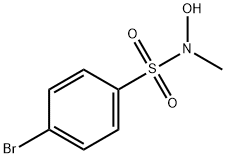 p-Bromo-N-hydroxy-N-methylbenzenesulfonamide Struktur