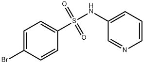 p-Bromo-N-(3-pyridyl)benzenesulfonamide Struktur