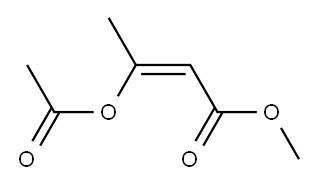 methyl 3-(acetoxy)-2-butenoate Structure