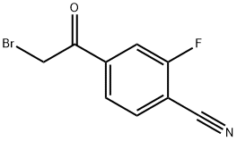 4-(broMoMethyl)-2-fluorobenzonitrile 结构式