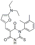366817-13-2 4,6(1H,5H)-Pyrimidinedione,  5-[[5-(diethylamino)-2-furanyl]methylene]-1-(2,3-dimethylphenyl)dihydro-2-thioxo-