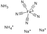 AMMONIUM DISODIUM PENTACYANOAMMINEFERRATE(II) Structure