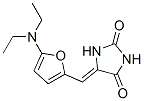 2,4-Imidazolidinedione,  5-[[5-(diethylamino)-2-furanyl]methylene]- Structure