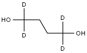 1,4-丁二醇-D4 结构式