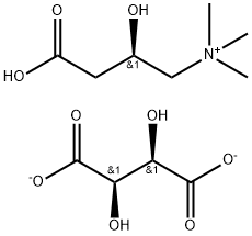 L-肉碱酒石酸盐,36687-82-8,结构式