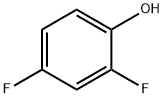2,4-ジフルオロフェノール 化学構造式