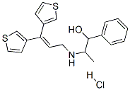 alpha-[1-[(3,3-di-3-thienylallyl)amino]ethyl]benzyl alcohol hydrochloride Struktur