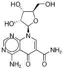 4-Amino-5,6,7,8-tetrahydro-5-oxo-8-(β-D-ribofuranosyl)pyrido[2,3-d]pyrimidine-6-carboxamide, 36707-00-3, 结构式