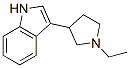3-(1-Ethyl-3-pyrrolidinyl)-1H-indole Struktur
