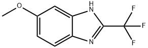 6-甲氧基-2-(三氟甲基)-1H-苯并咪唑 结构式